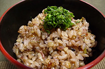 穀物三昧の柴漬け炒飯