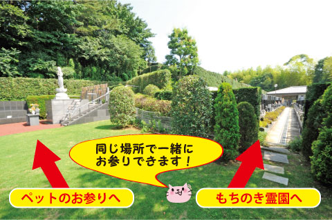 ペット霊園隣接