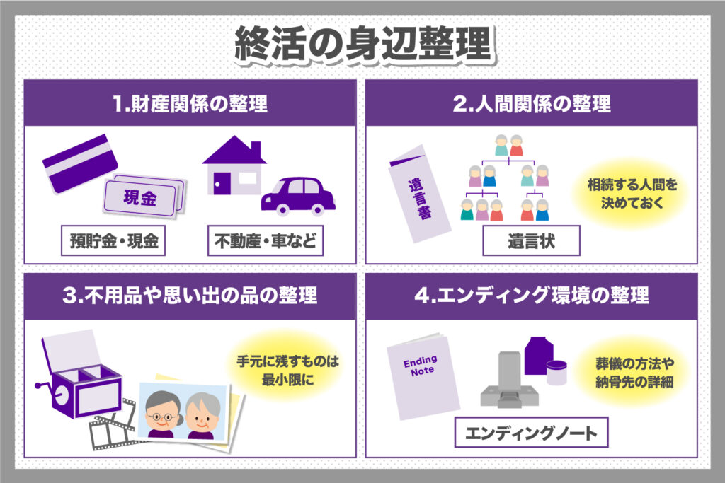 終活の身辺整理は何から始めるべき？上手に整理するコツを紹介